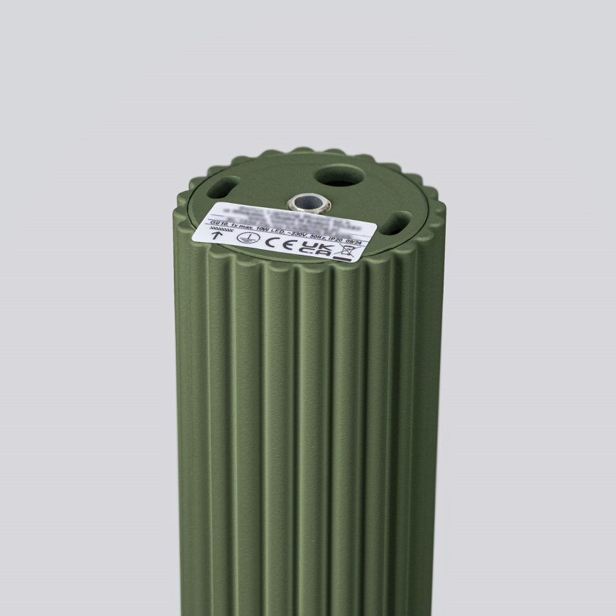 Kohdevalo KARBON 1xGU10/10W/230V 10 cm vihreä