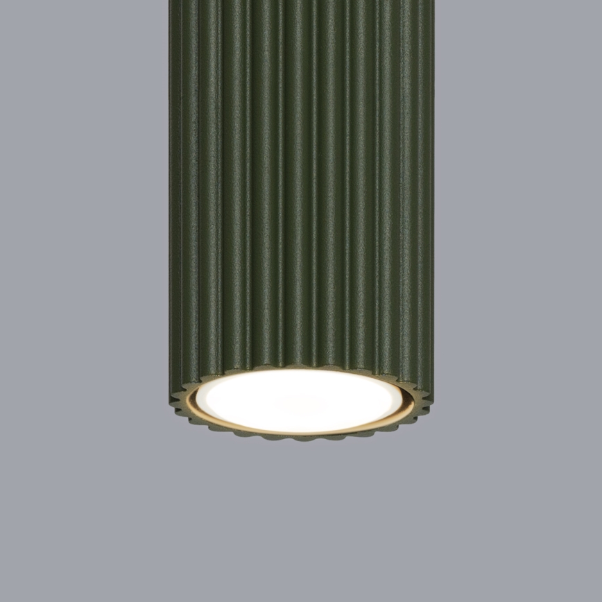 Kohdevalo KARBON 1xGU10/10W/230V 60 cm vihreä