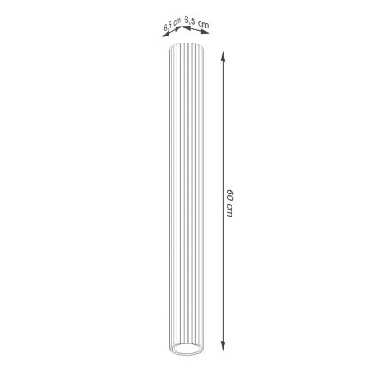 Kohdevalo KARBON 1xGU10/10W/230V 60 cm vihreä