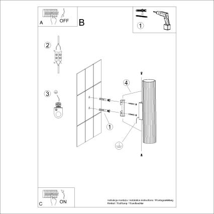 Seinäkohdevalo KARBON 1xGU10/10W/230V vihreä