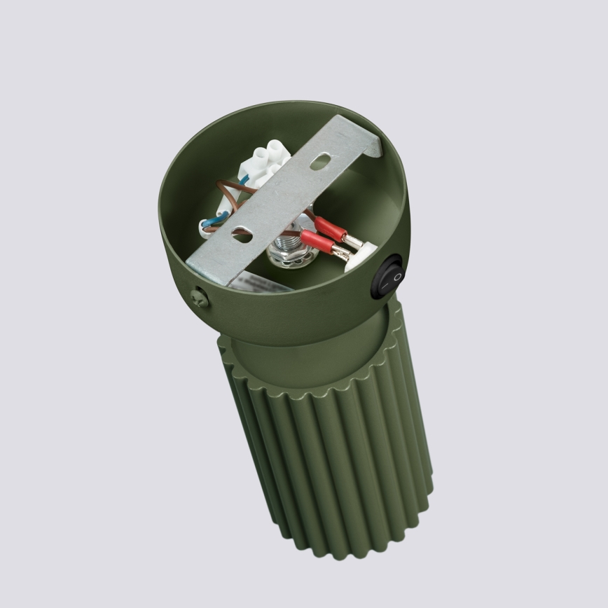 Seinäkohdevalo KARBON 1xGU10/10W/230V vihreä