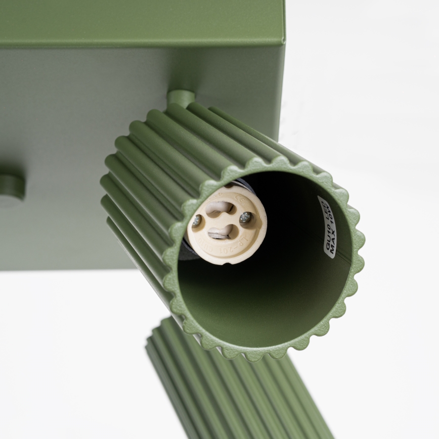 Kohdevalo KARBON 4xGU10/10W/230V vihreä