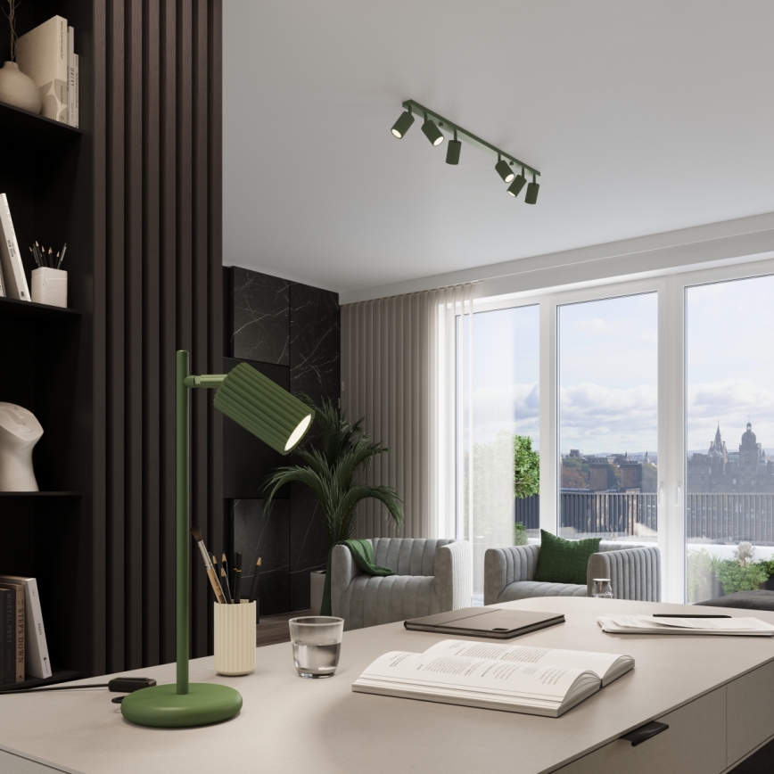 Pöytävalaisin KARBON 1xGU10/10W/230V vihreä