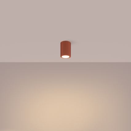 Kohdevalo KARBON 1xGU10/10W/230V 10 cm punainen