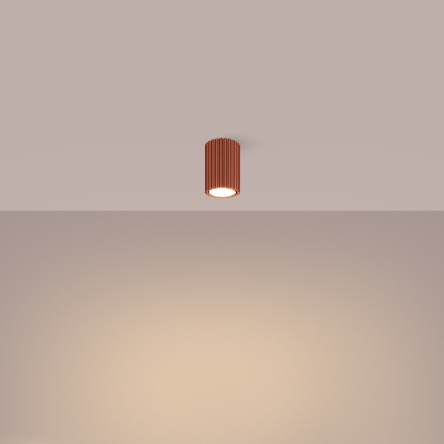 Kohdevalo KARBON 1xGU10/10W/230V 10 cm punainen