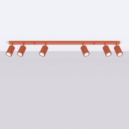 Kohdevalo KARBON 6xGU10/10W/230V punainen