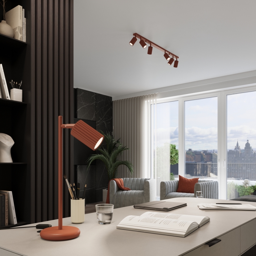 Pöytävalaisin KARBON 1xGU10/10W/230V punainen