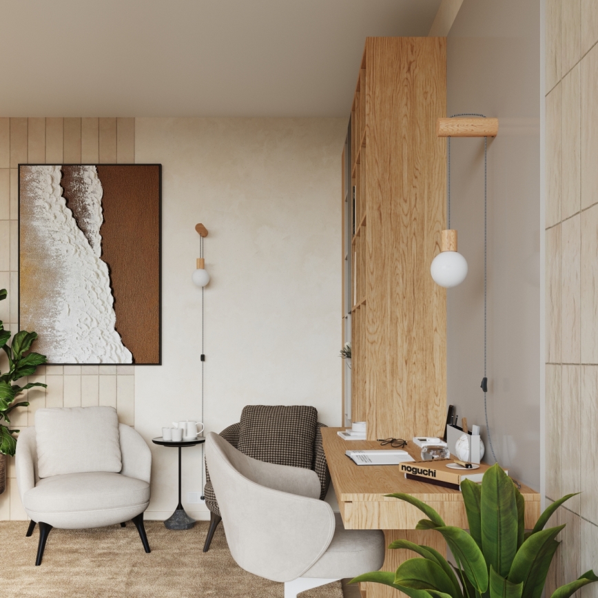 Seinävalaisin NIBMI 1xG9/8W/230V pyökki