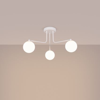 Riippukattokruunu ASTRAL 3xG9/8W/230V valkoinen