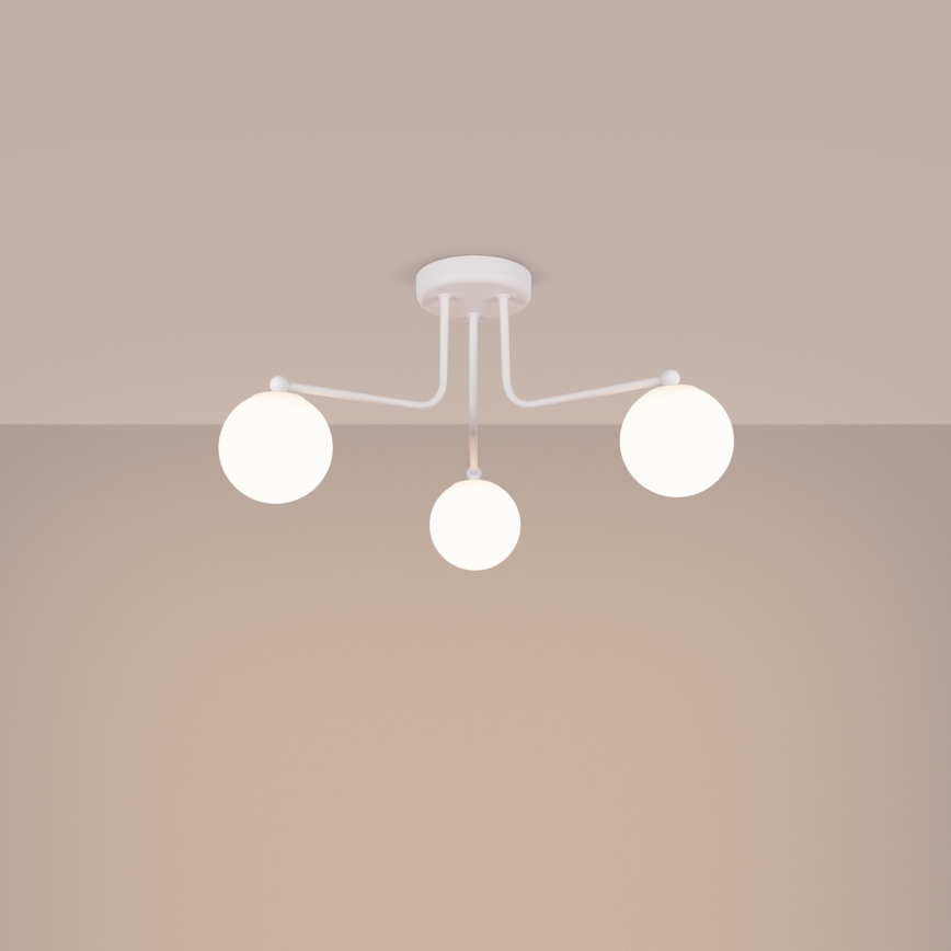 Riippukattokruunu ASTRAL 3xG9/8W/230V valkoinen