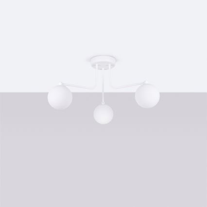 Riippukattokruunu ASTRAL 3xG9/8W/230V valkoinen