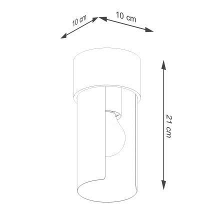 Kattovalo FLASH 1xE27/15W/230V valkoinen