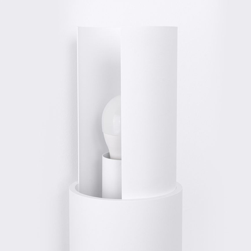 Seinävalaisin FLASH 2xE27/15W/230V valkoinen