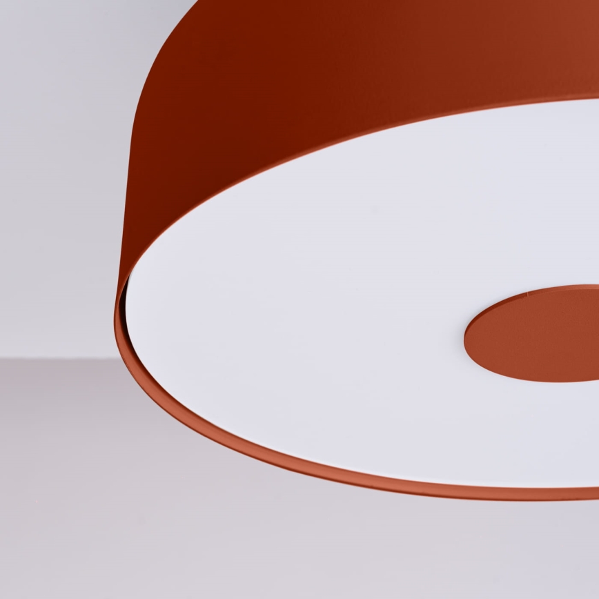 Kattovalaisin OMIQ 4xE27/15W/230V, halkaisija 30 cm, punainen