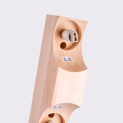 Kattovalo BULBO 2xG9/8W/230V pyökki/valkoinen