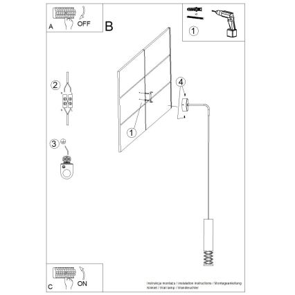 Seinävalaisin LAMI 1xGU10/10W/230V valkoinen