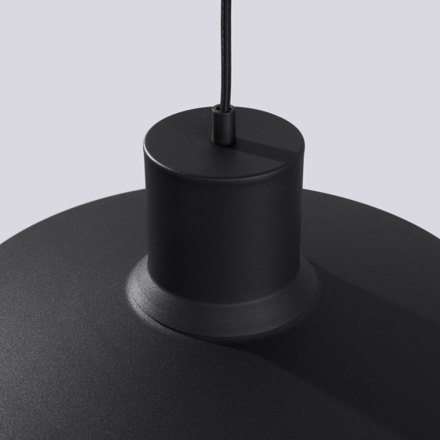 Kattokruunu johdossa BILO 1xE27/15W/230V halkaisija 35 cm musta