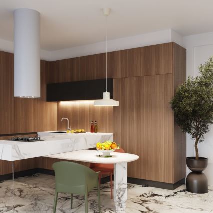 Kattokruunu johdossa BILO 1xE27/15W/230V halkaisija 35 cm kerma