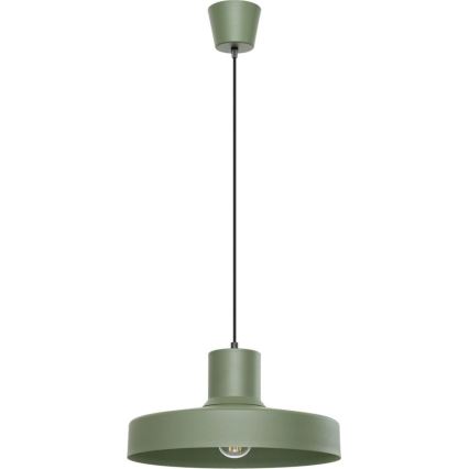 Kattokruunu johdossa BILO 1xE27/15W/230V halkaisija 35 cm vihreä