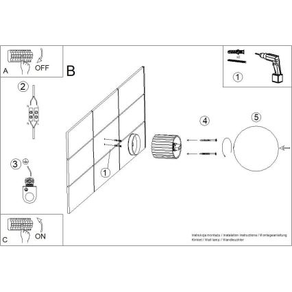 Kylpyhuoneen seinävalaisin HALO 1xG9/8W/230V halkaisija 12 cm IP44 valkoinen