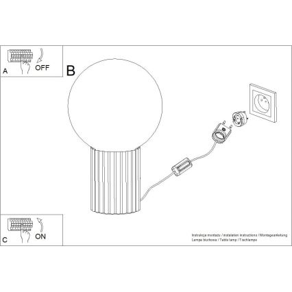 Pöytävalaisin HALO 1xG9/8W/230V halkaisija 12 cm valkoinen