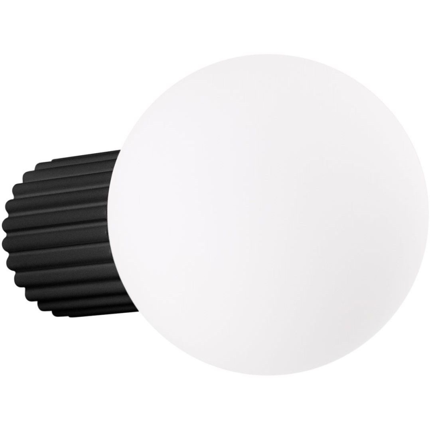 Kylpyhuoneen seinävalaisin HALO 1xG9/8W/230V halkaisija 12 cm IP44 musta
