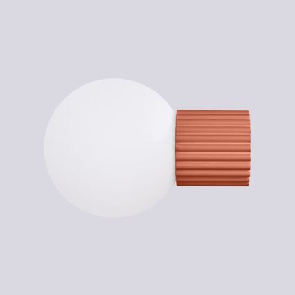 Kylpyhuoneen seinävalaisin HALO 1xG9/8W/230V halkaisija 12 cm IP44 oranssi