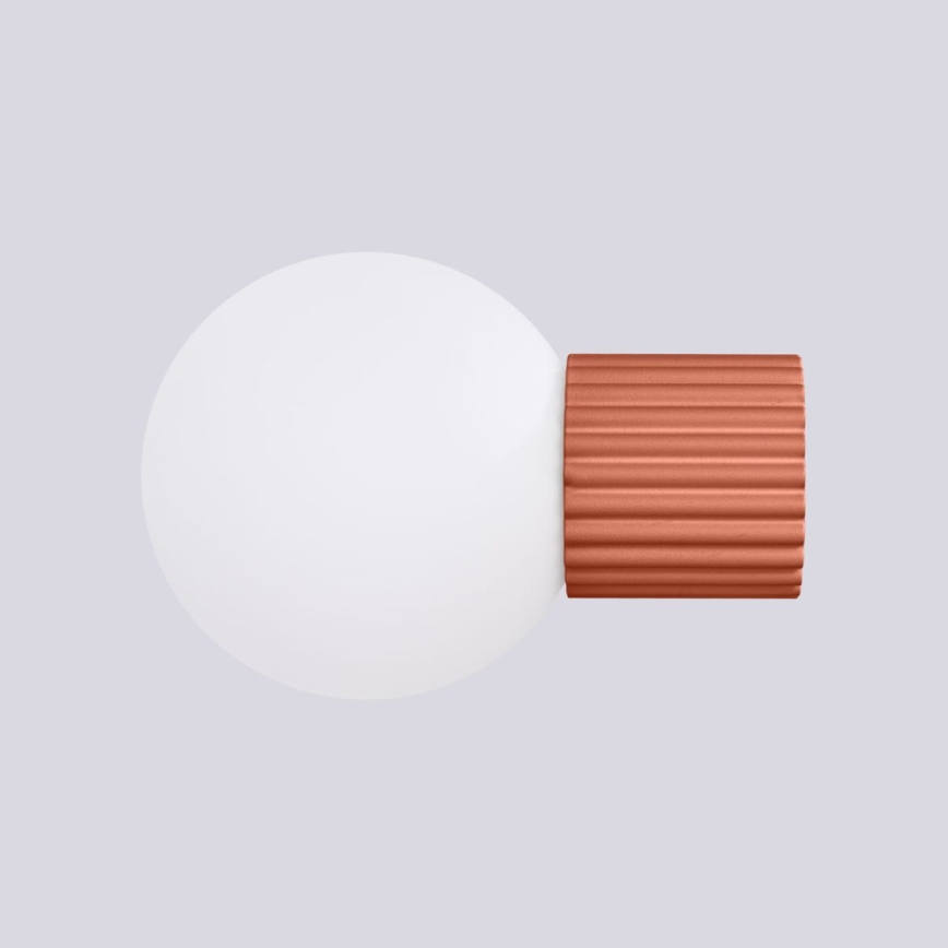 Kylpyhuoneen seinävalaisin HALO 1xG9/8W/230V halkaisija 12 cm IP44 oranssi