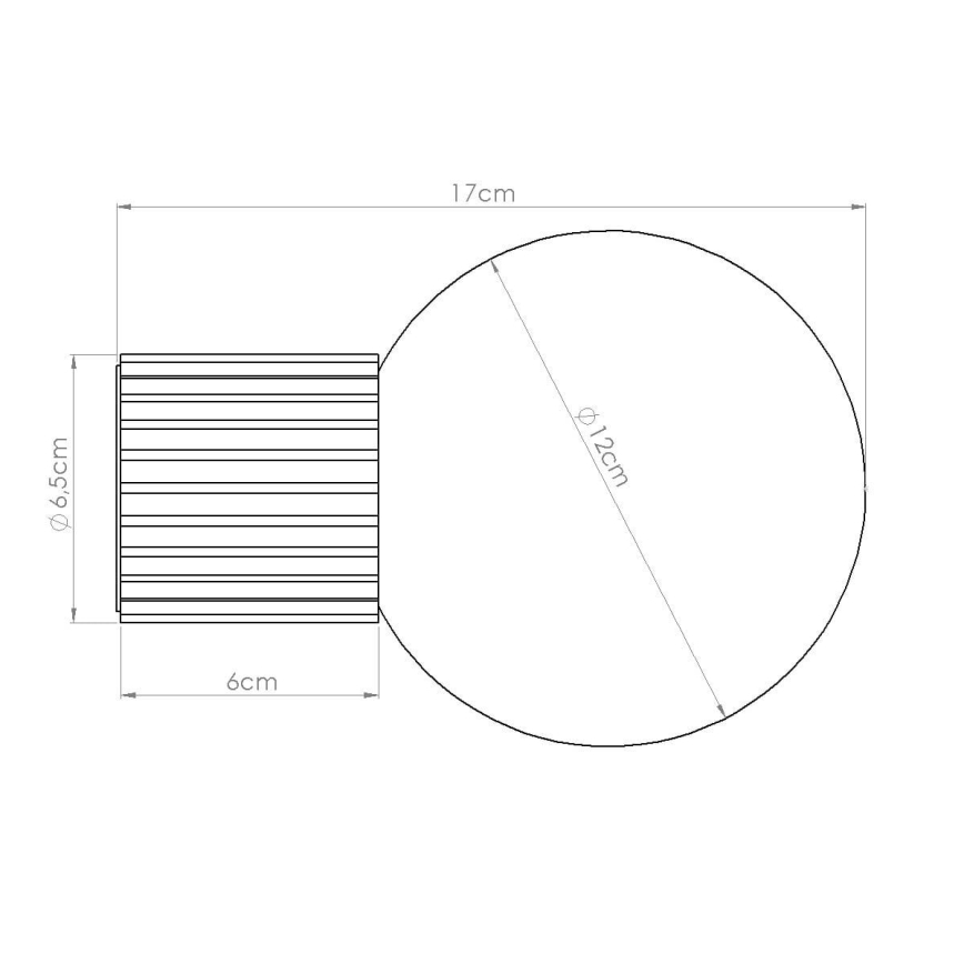 Kylpyhuoneen seinävalaisin HALO 1xG9/8W/230V halkaisija 12 cm IP44 oranssi