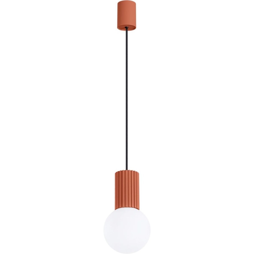 Kattokruunu johdossa HALO 1xG9/8W/230V halkaisija 12 cm oranssi