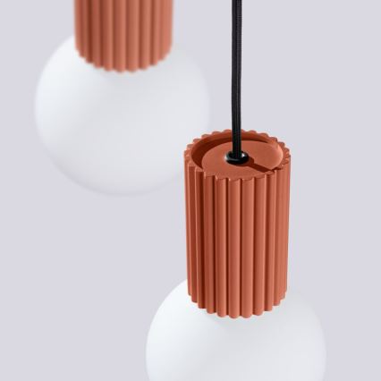 Kattokruunu johdossa HALO 3xG9/8W/230V halkaisija 25 cm oranssi