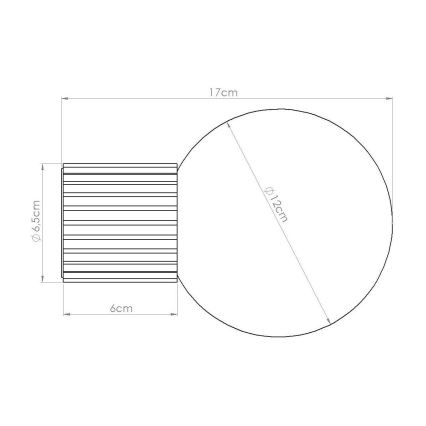 Kylpyhuoneen seinävalaisin HALO 1xG9/8W/230V halkaisija 12 cm IP44 ruskea