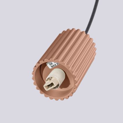 Kattokruunu johdossa HALO 1xG9/8W/230V halkaisija 12 cm ruskea