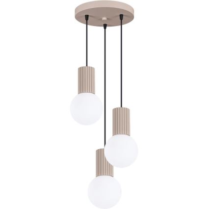 Kattokruunu johdossa HALO 3xG9/8W/230V halkaisija 25 cm beige