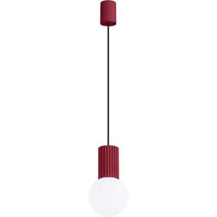 Kattokruunu johdossa HALO 1xG9/8W/230V halkaisija 12 cm punainen
