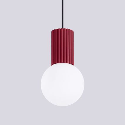 Kattokruunu johdossa HALO 1xG9/8W/230V halkaisija 12 cm punainen