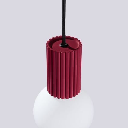 Kattokruunu johdossa HALO 1xG9/8W/230V halkaisija 12 cm punainen
