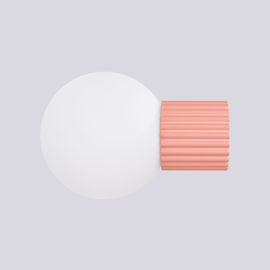 Kylpyhuoneen seinävalaisin HALO 1xG9/8W/230V halkaisija 12 cm IP44 vaaleanpunainen