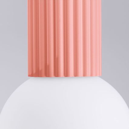 Kylpyhuoneen kattovalaisin HALO 1xG9/8W/230V halkaisija 12 cm IP44 vaaleanpunainen