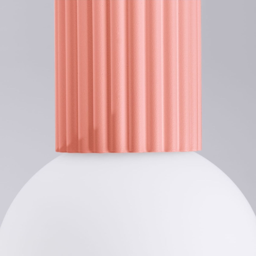 Kylpyhuoneen kattovalaisin HALO 1xG9/8W/230V halkaisija 12 cm IP44 vaaleanpunainen