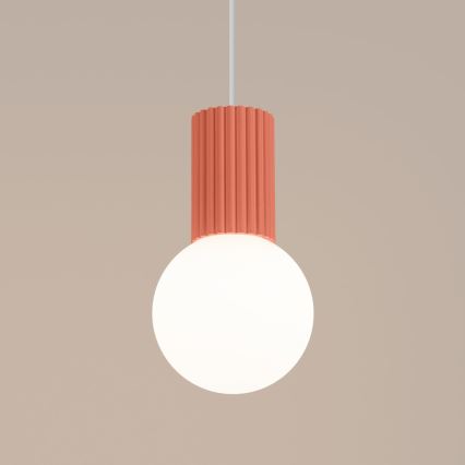 Kattokruunu johdossa HALO 1xG9/8W/230V halkaisija 12 cm vaaleanpunainen