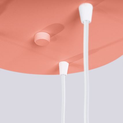 Kattokruunu johdossa HALO 3xG9/8W/230V halkaisija 25 cm vaaleanpunainen