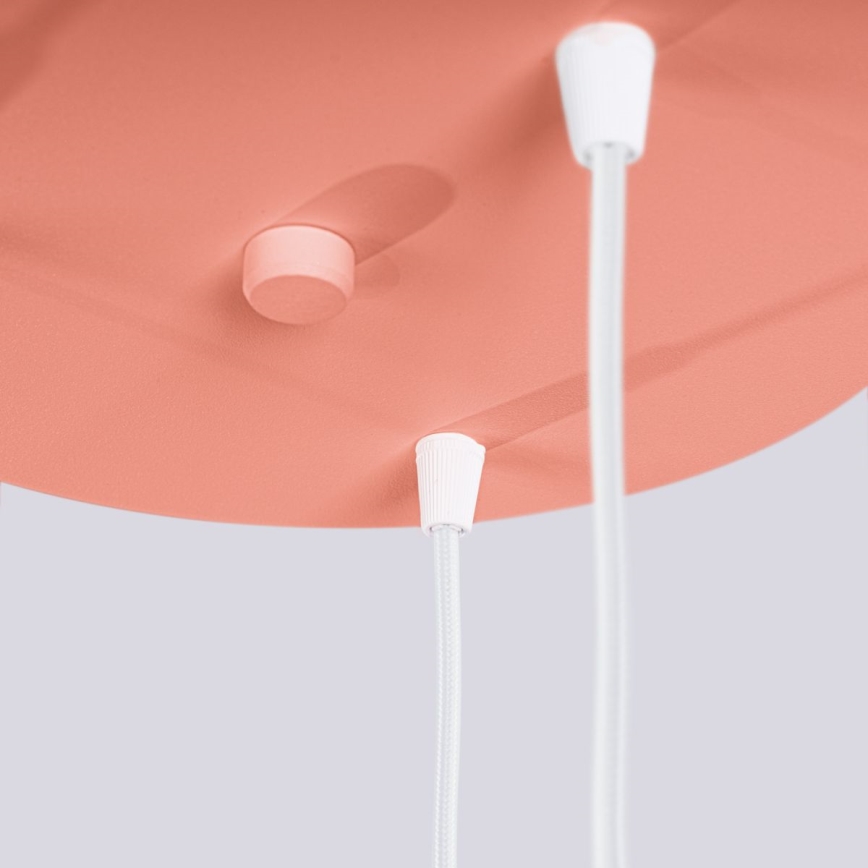 Kattokruunu johdossa HALO 3xG9/8W/230V halkaisija 25 cm vaaleanpunainen