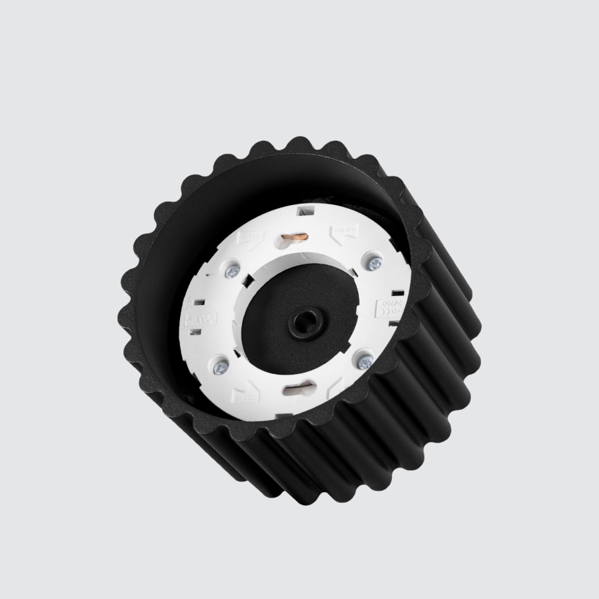 AURA spottivalaisin 1xGX53/10W/230V 6 cm musta