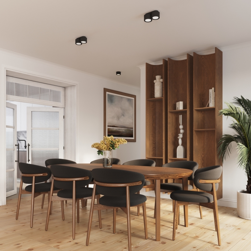 Kohdevalaisin AURA 2xGX53/10W/230V musta