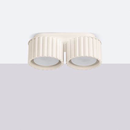 Kohdevalaisin AURA 2xGX53/10W/230V kermanvärinen