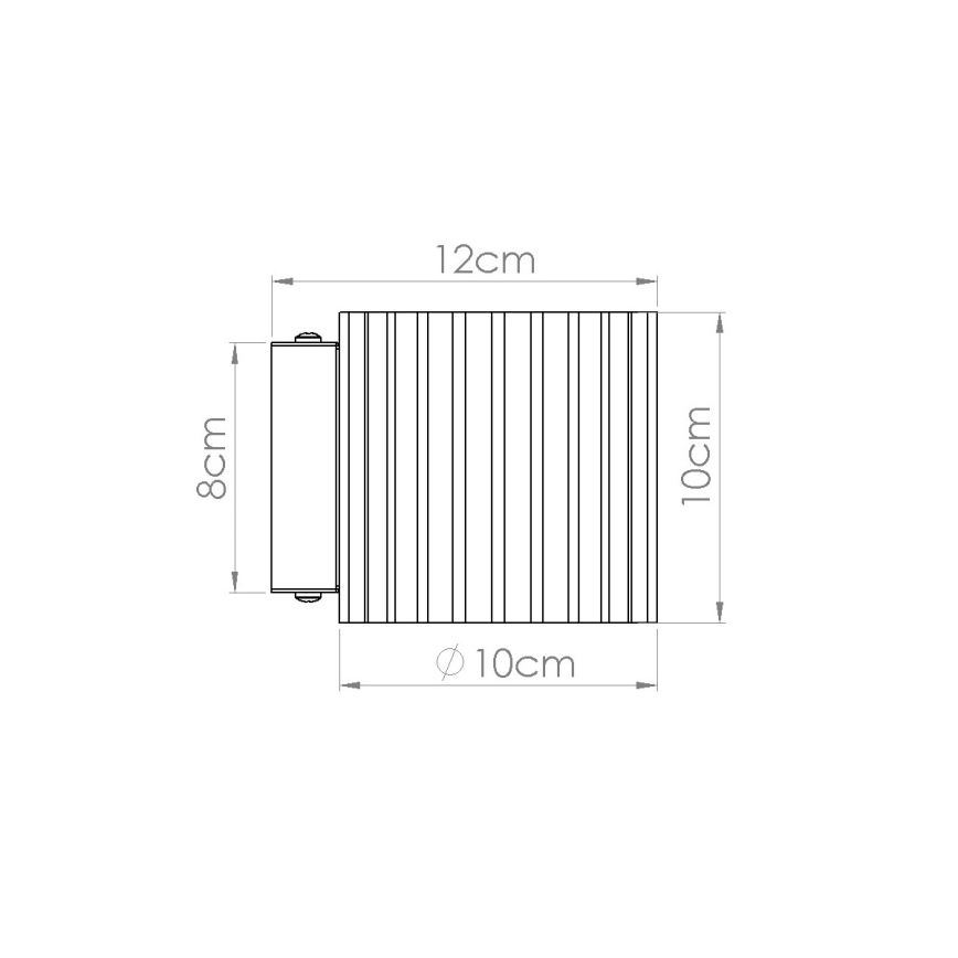 Seinävalaisin AURA 1xG9/10W/230V vihreä