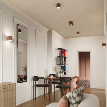 Kohdevalaisin AURA 1xGU10/10W/230V 10 cm ruskea