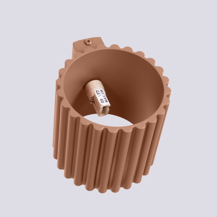 Seinävalaisin AURA 1xG9/10W/230V ruskea