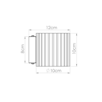 Seinävalaisin AURA 1xG9/10W/230V sininen